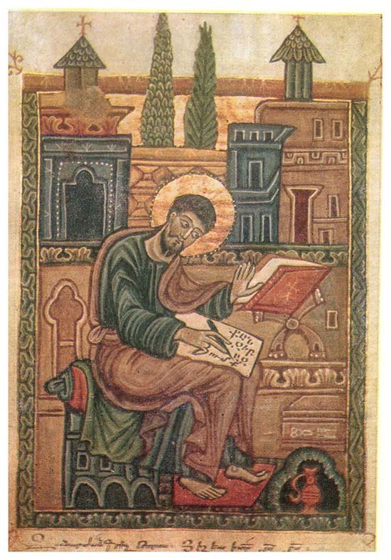  Ղուկաս ավետարանիչ, նկարիչ՝ Թորոս Տարոնացի 1317թ.